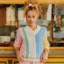 Joules Dibly Womens Cotton Cable Knit Cricket Jumper - Multi Stripe