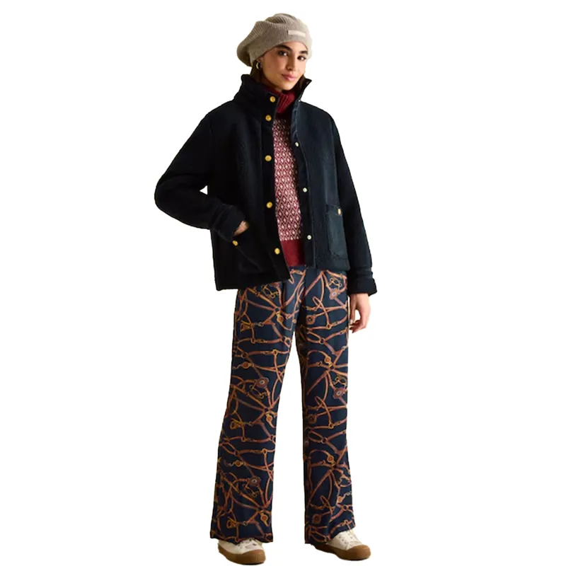 Joules Fleur Womens Fleece Jacket - Navy-6