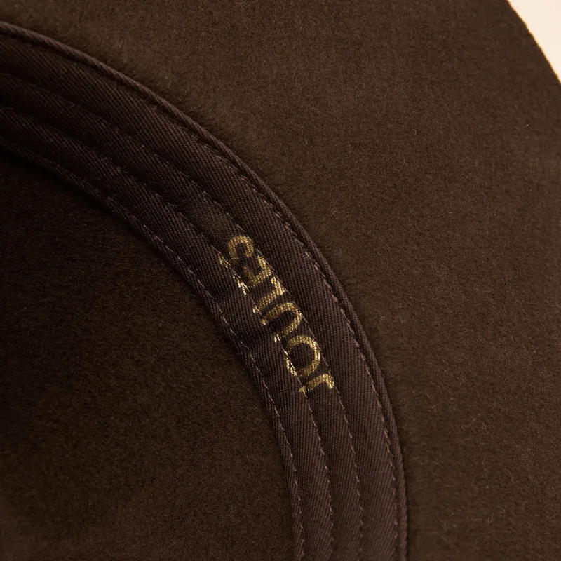 Joules Grove Womens Wool Fedora Hat - Chocolate Brown-3