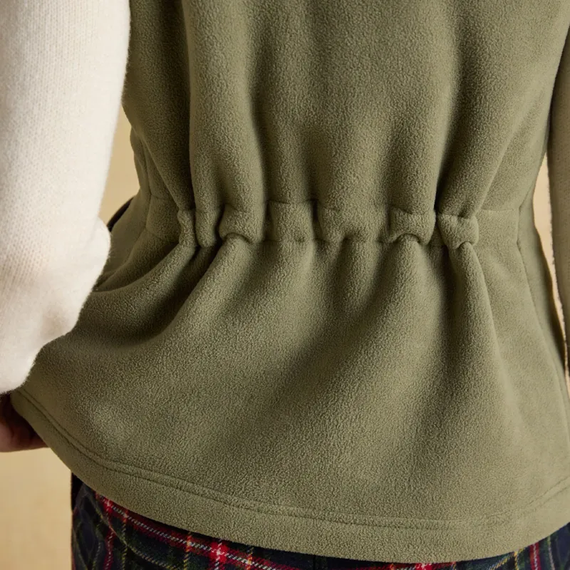 Joules Heritage Womens Fleece Gilet - Light Green-4