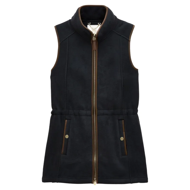 Joules Heritage Womens Longline Fleece Gilet - Navy-3