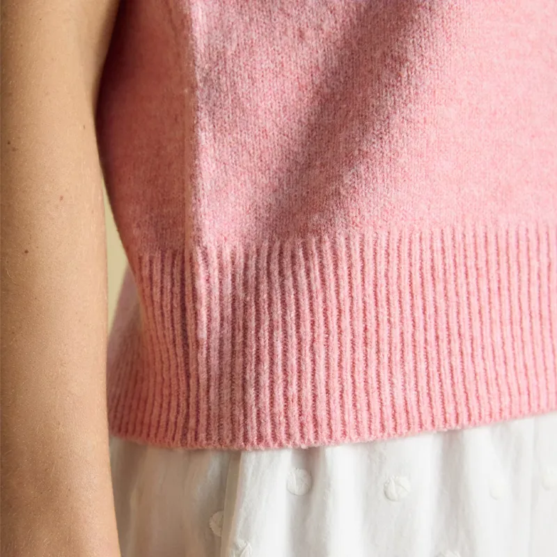 Joules Holly Womens Knit Vest - Pale Pink-5