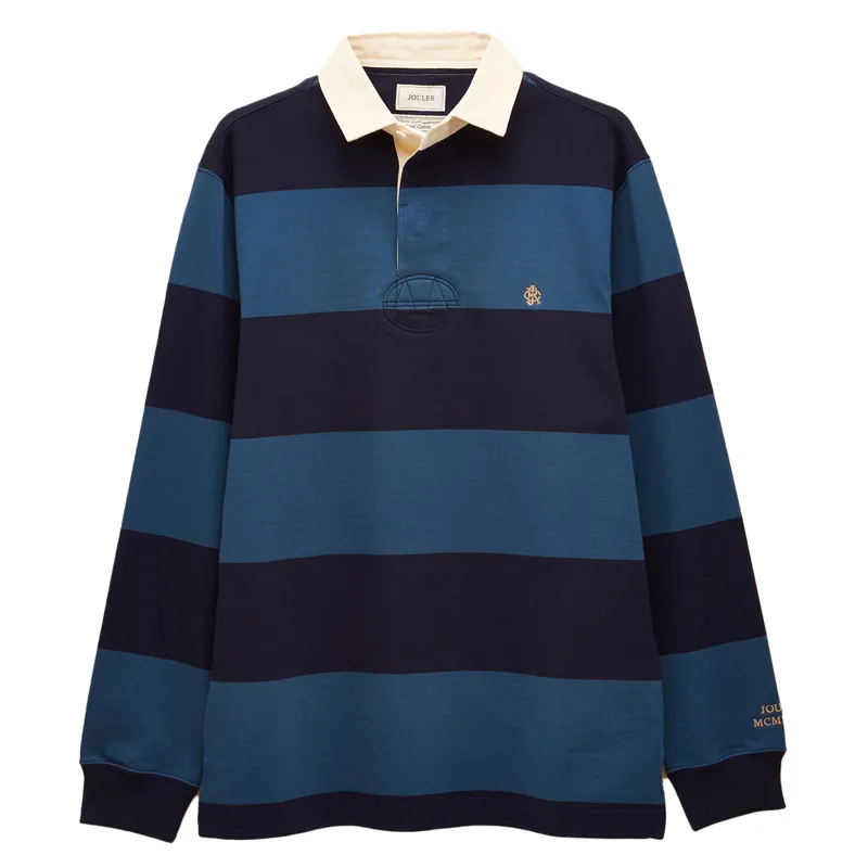 Joules Rugby Club Mens Long Sleeve Shirt - Blue/Navy-2