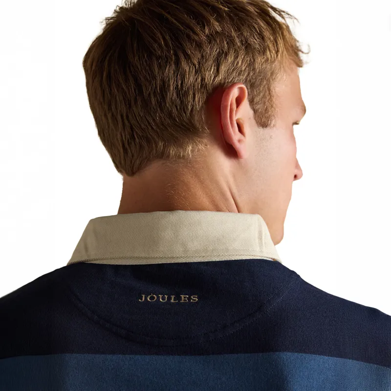Joules Rugby Club Mens Long Sleeve Shirt - Blue/Navy-6