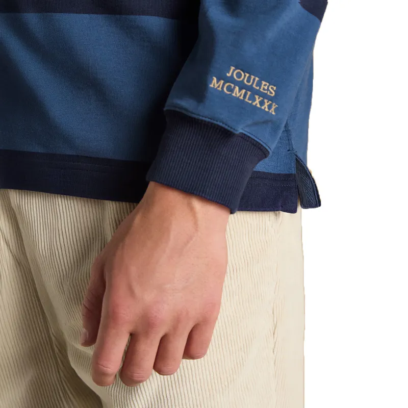 Joules Rugby Club Mens Long Sleeve Shirt - Blue/Navy-7