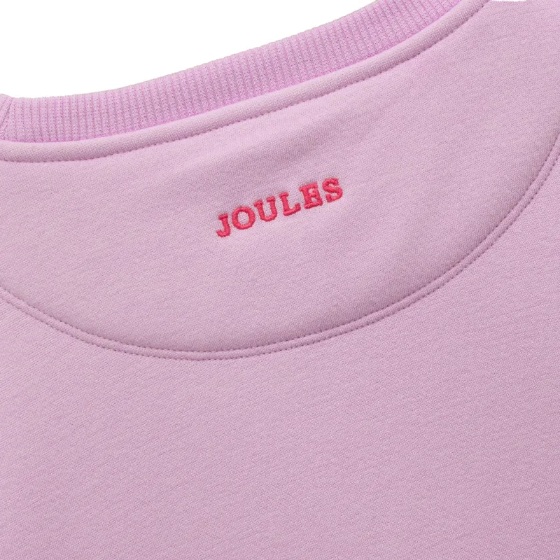 Joules Mackenzie Junior Girls Sweatshirt - Lilac/Horse-3