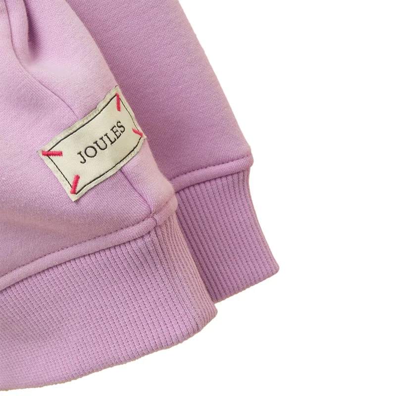 Joules Mackenzie Junior Girls Sweatshirt - Lilac/Horse-4