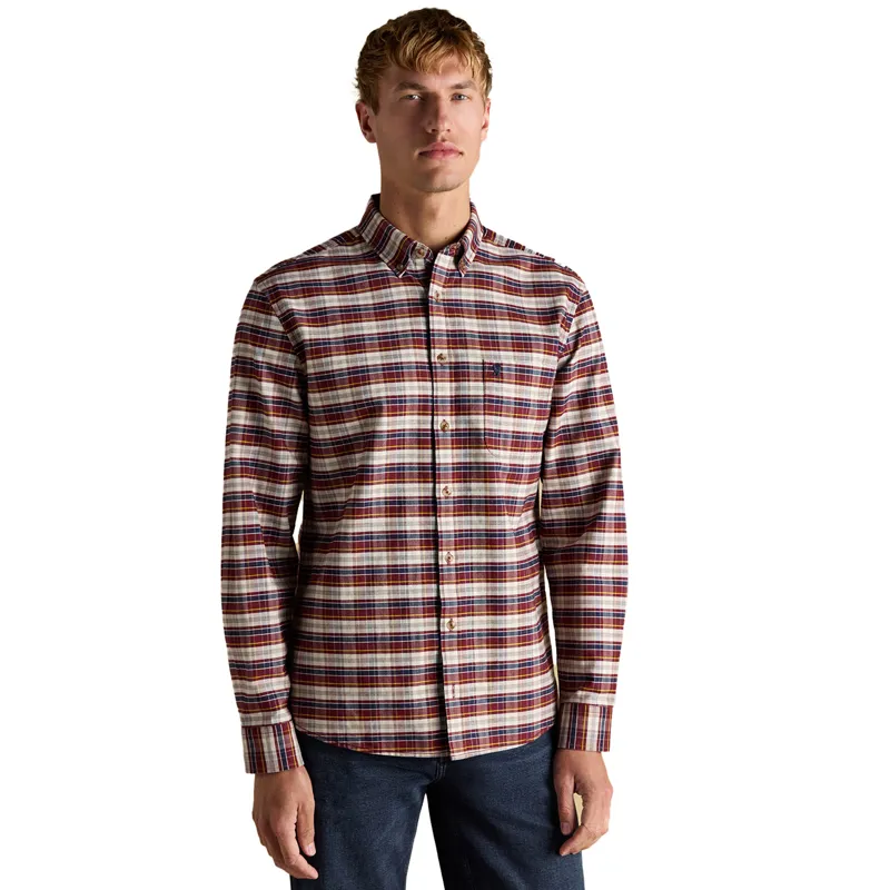 Joules Oxford Mens Checked Shirt - Red