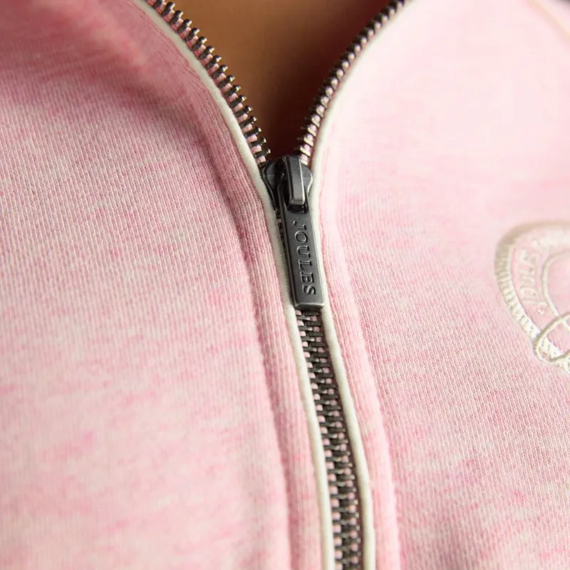 Joules Racquet Womens 1/4 Zip Sweatshirt - Pink-2