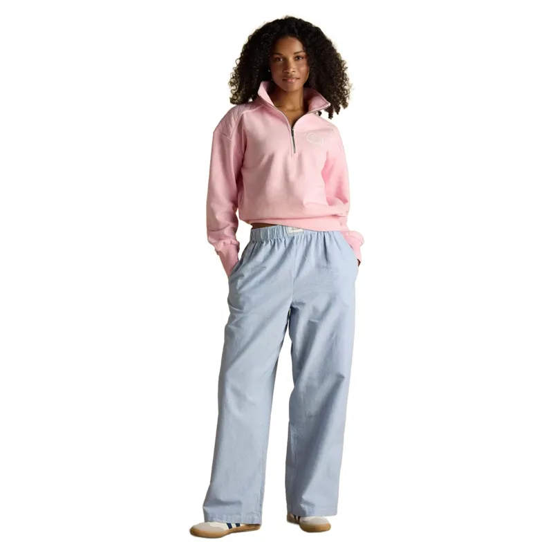 Joules Racquet Womens 1/4 Zip Sweatshirt - Pink-6