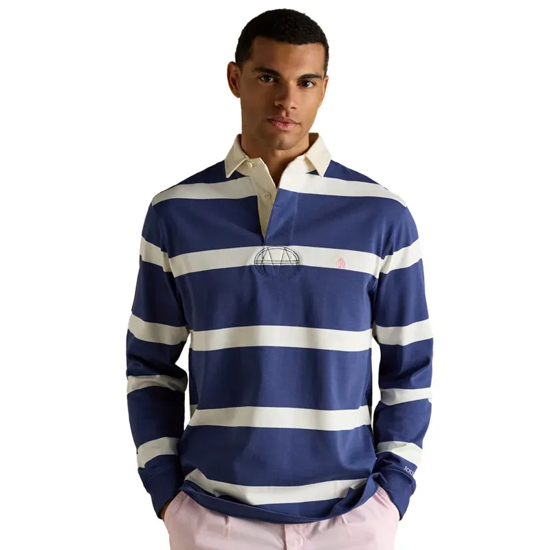 Joules Rugby Club Mens Long Sleeve Shirt - Blue/White
