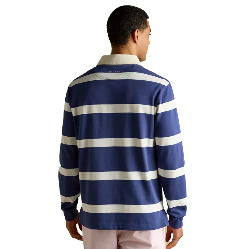 Joules Rugby Club Mens Long Sleeve Shirt - Blue/White-2