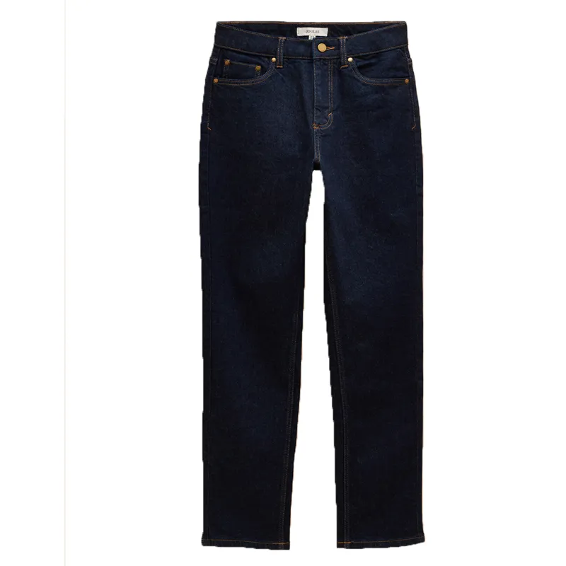 Joules Straight Fit Mid Rise Womens Jeans - Rinse Denim-2