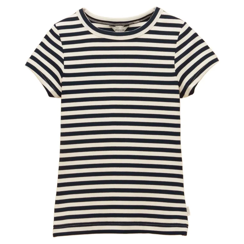 Joules Sophie Short Sleeve Womens Tee - Navy Stripe-2