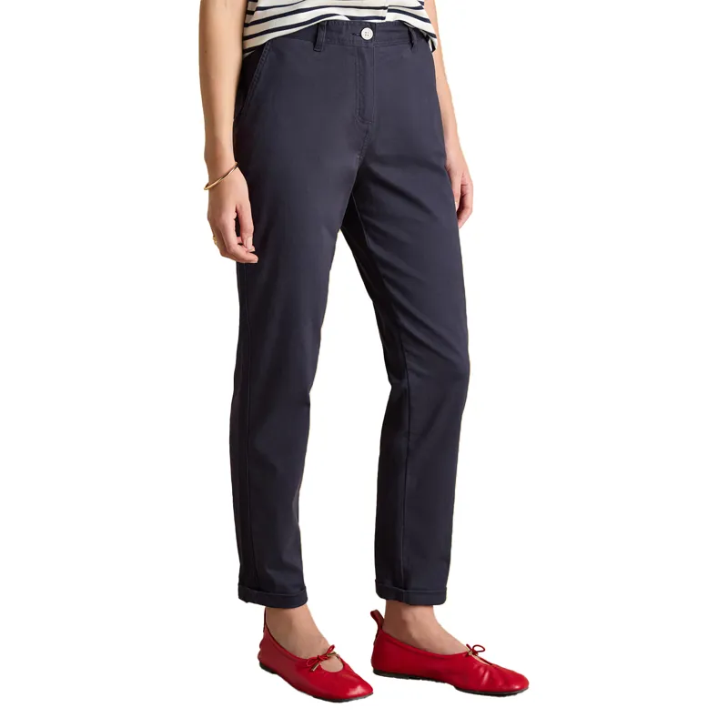 Joules Slim Fit Womens Chino Trousers - Navy