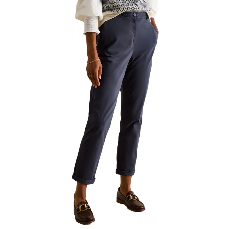 Joules Slim Fit Womens Chino Trousers - Navy-8