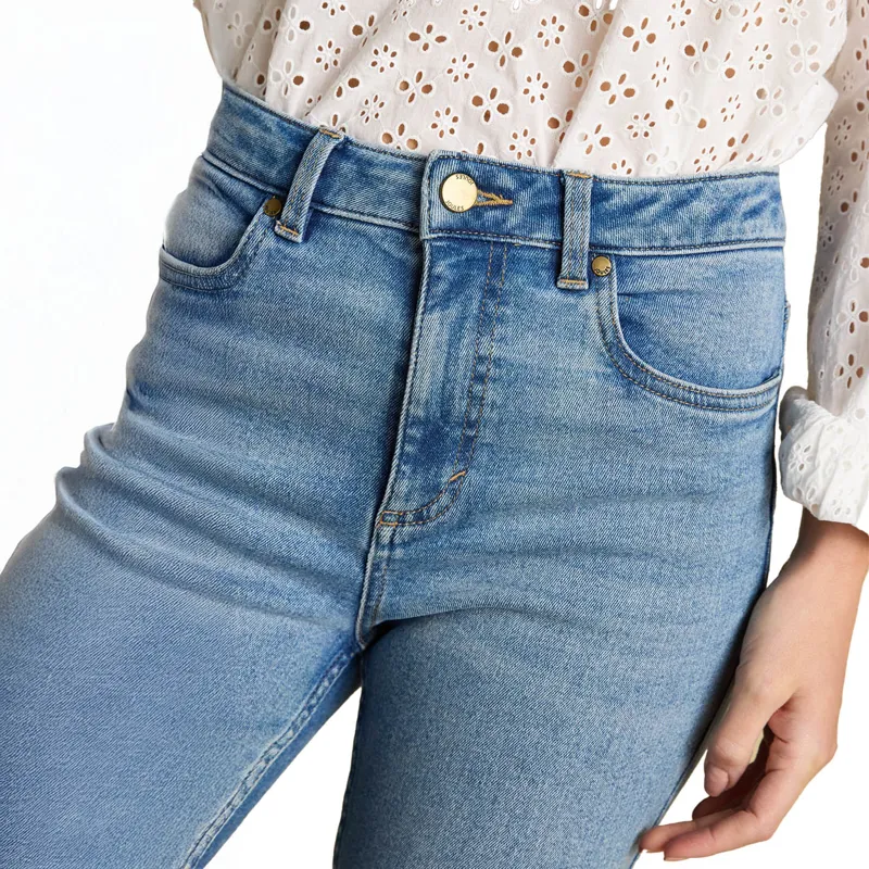 Joules Skinny Fit Mid Rise Womens Jeans - Blue-10