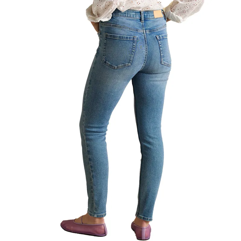Joules Skinny Fit Mid Rise Womens Jeans - Blue-1
