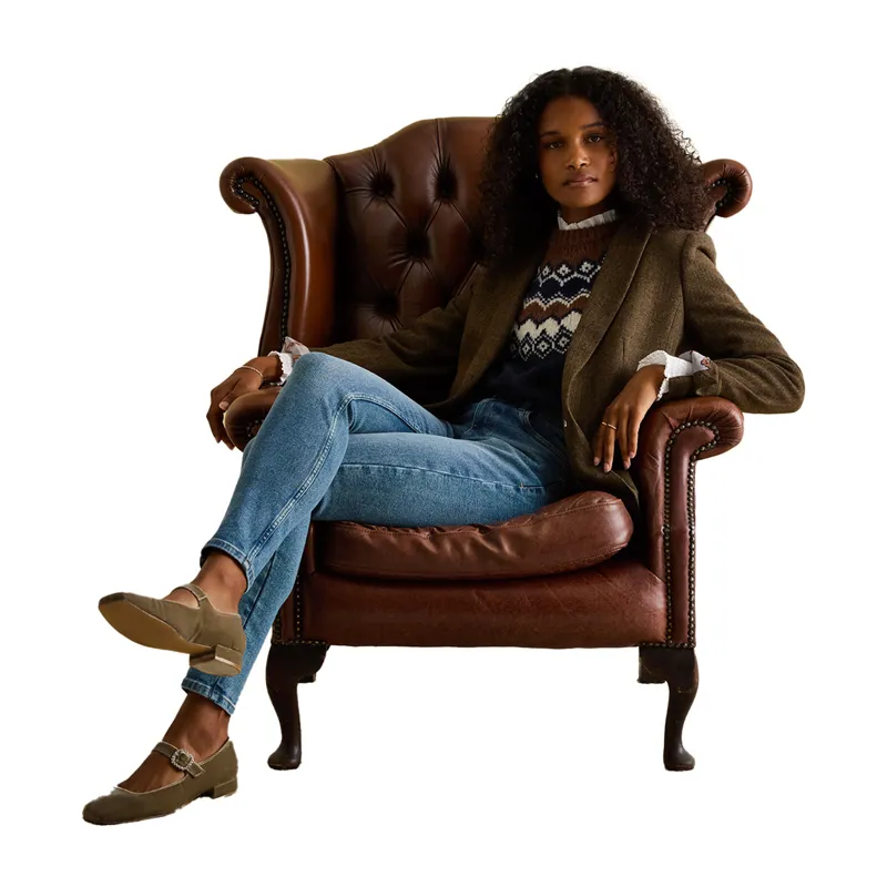 Joules Skinny Fit Mid Rise Womens Jeans - Blue-4