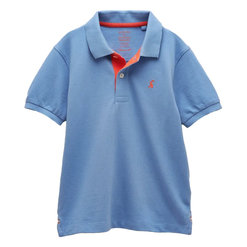 Joules Woody Junior Boys Polo Shirt - Blue/White