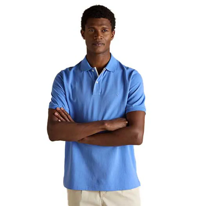 Joules Woody Mens Cotton Pique Polo Shirt - Blue-2