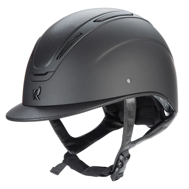 Karben Amity LTHR Riding Hat - Black