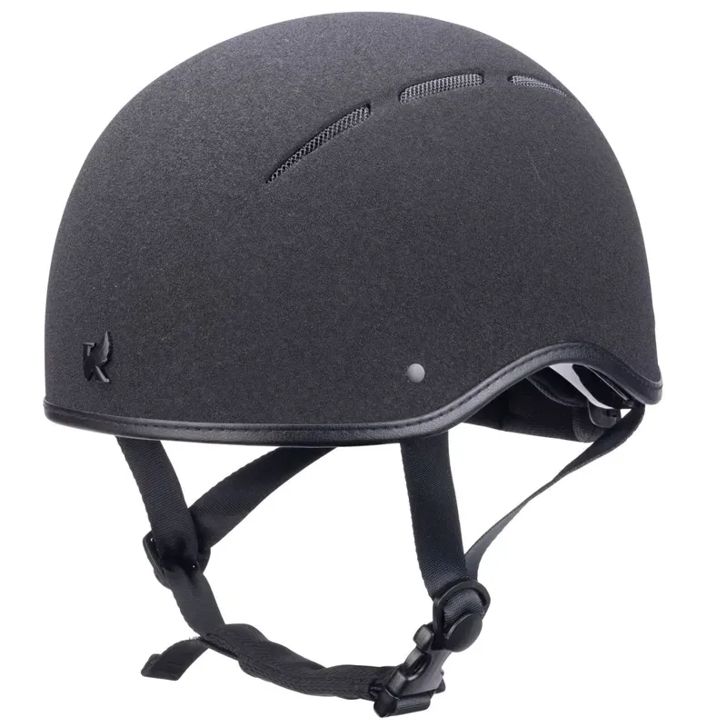 Karben Icon Adjust Young Rider Jockey Skull Riding Hat - Black