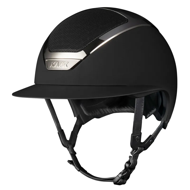 KASK Star Lady Chrome Riding Hat - Black/Silver