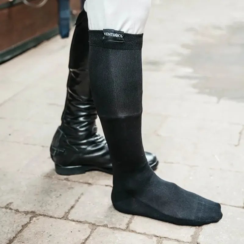 Kentucky Achillies Gel Unisex Tall Riding Socks - Black-1