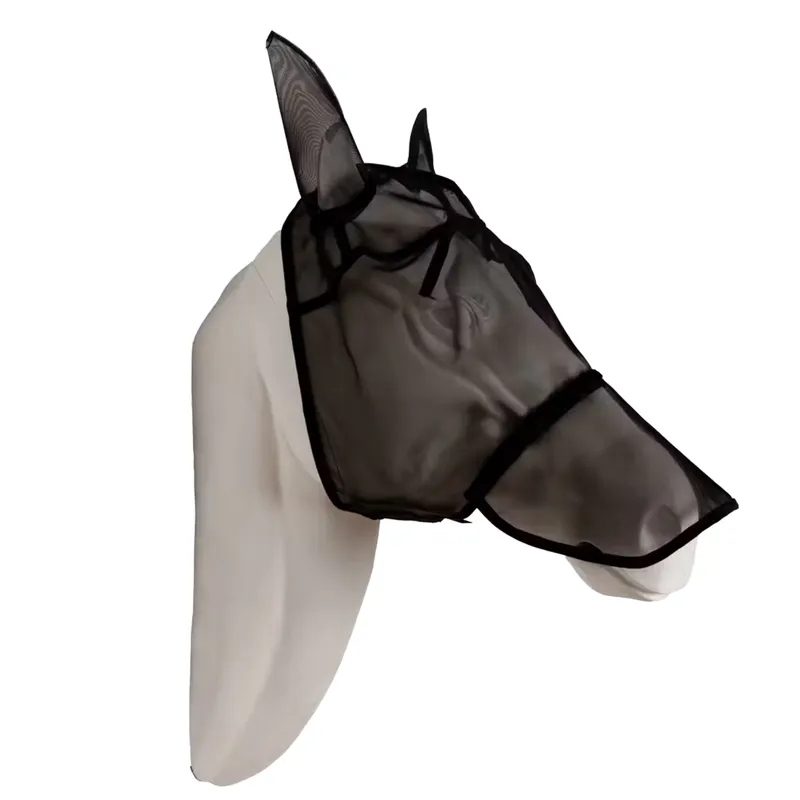 Kentucky Classic Fly Mask with Ears and Nose - Black-3