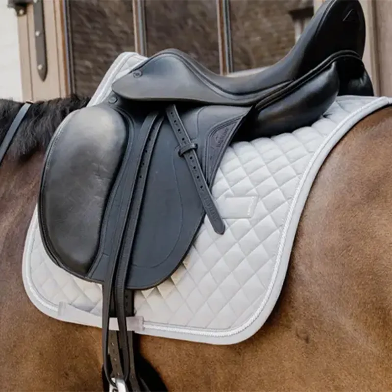 Kentucky Horsewear Diamond Rope Dressage Saddlecloth - Grey-2