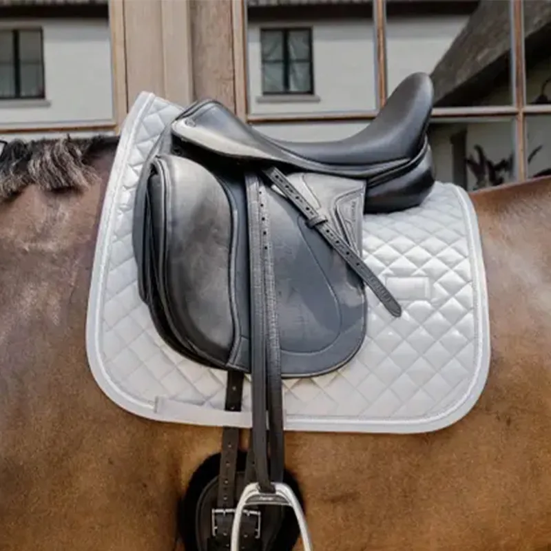 Kentucky Horsewear Diamond Rope Dressage Saddlecloth - Grey-1