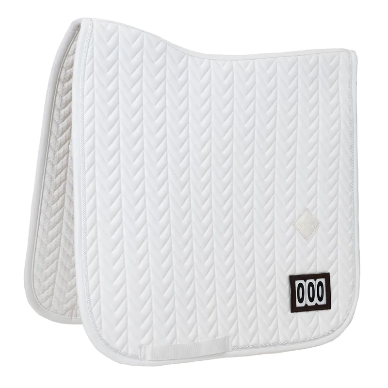Kentucky Fishbone Competition 2 Numbers Dressage Saddlecloth - White
