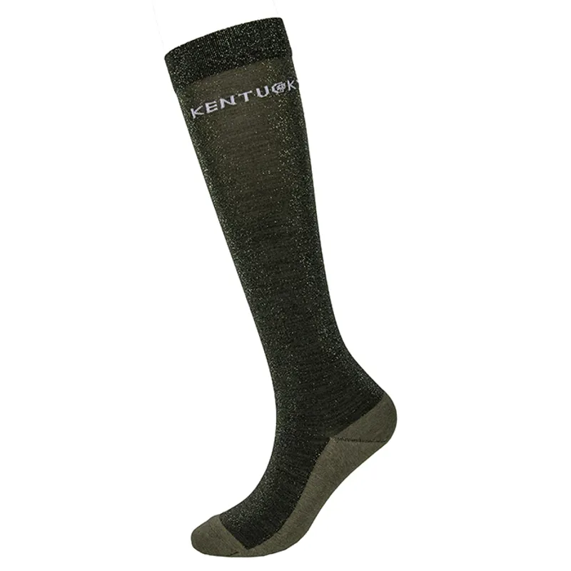 Kentucky Glitter Ladies Tall Riding Socks - Green