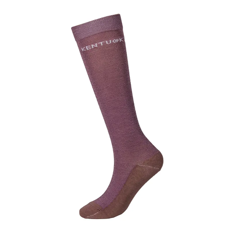 Kentucky Glitter Ladies Tall Riding Socks - Soft Rose