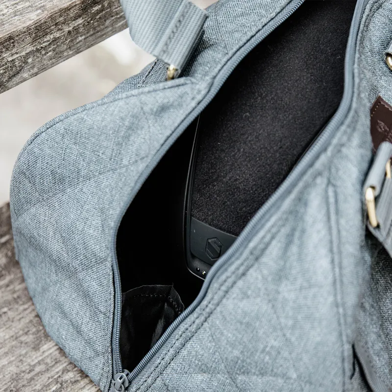 Kentucky Riding Hat Bag - Grey-3