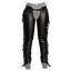 Dy'on Vegan Leather Full Chaps with Fringes - Brown