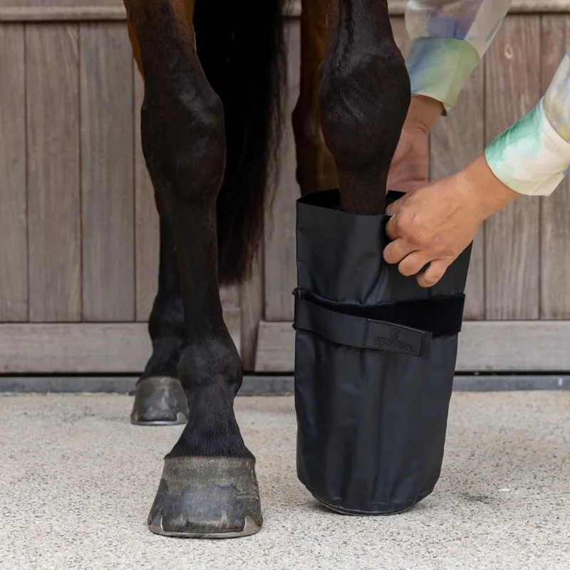 Kentucky Medical and Ice Hoof Boots Set of 2 - Black-3