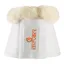 Kentucky Sheepskin Leather Overreach Boots - White/Natural