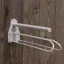 Grooming Deluxe Saddle Rack with Saddlecloth Holder - Silver