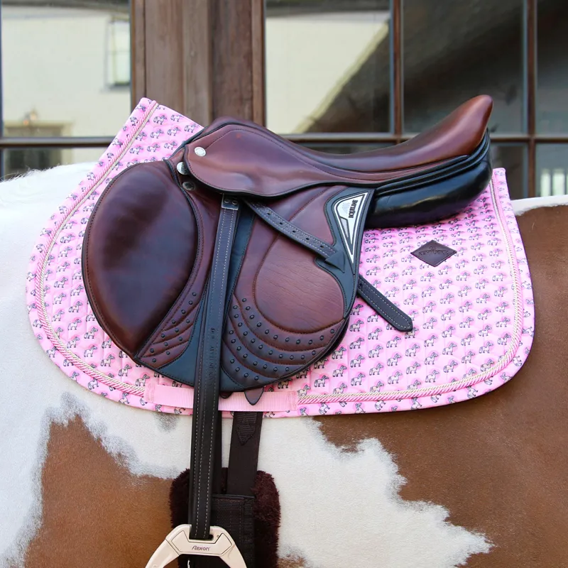 Kentucky Sammy Collection Show Jumping Saddlecloth - Old Rose-1