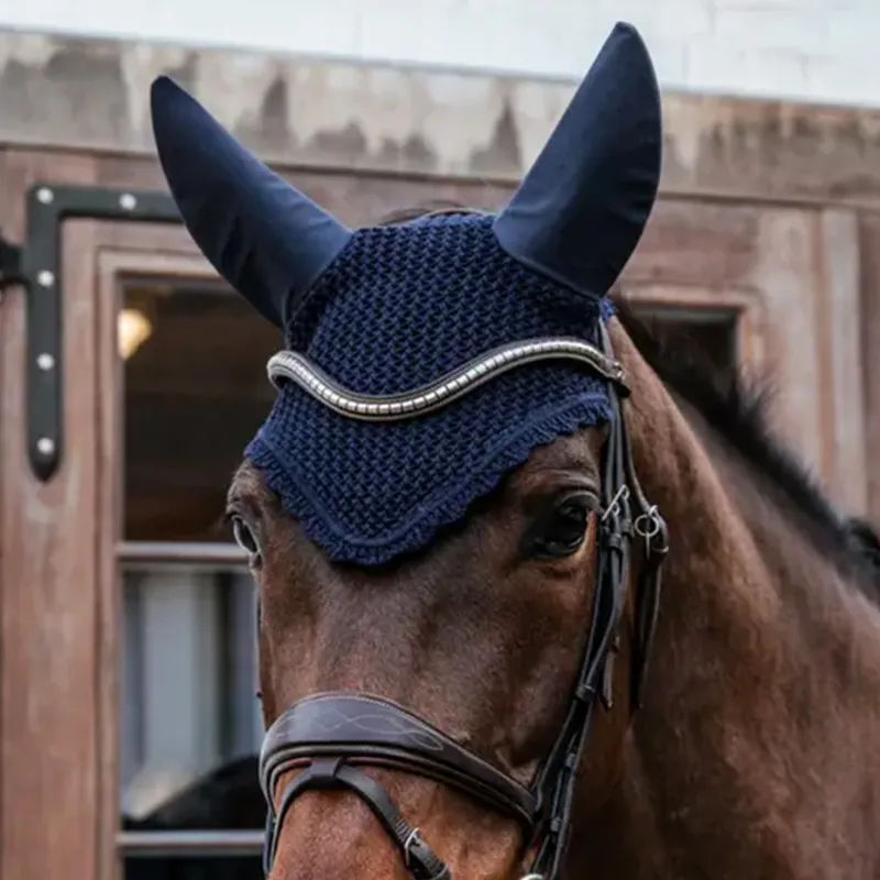 Kentucky Soundless Ears Fly Veil - Dark Navy-2