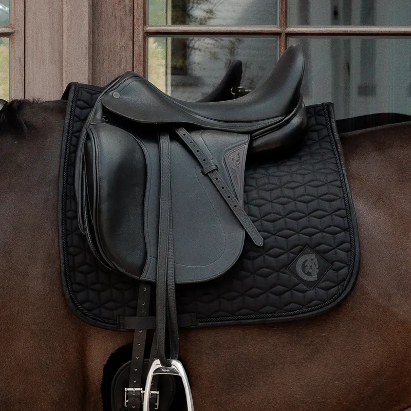 Kentucky Sparkling Dressage Saddlecloth - Black-1