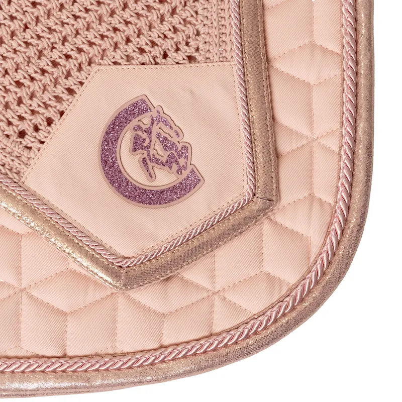 Kentucky Sparkling Jump Saddlecloth - Old Rose-4