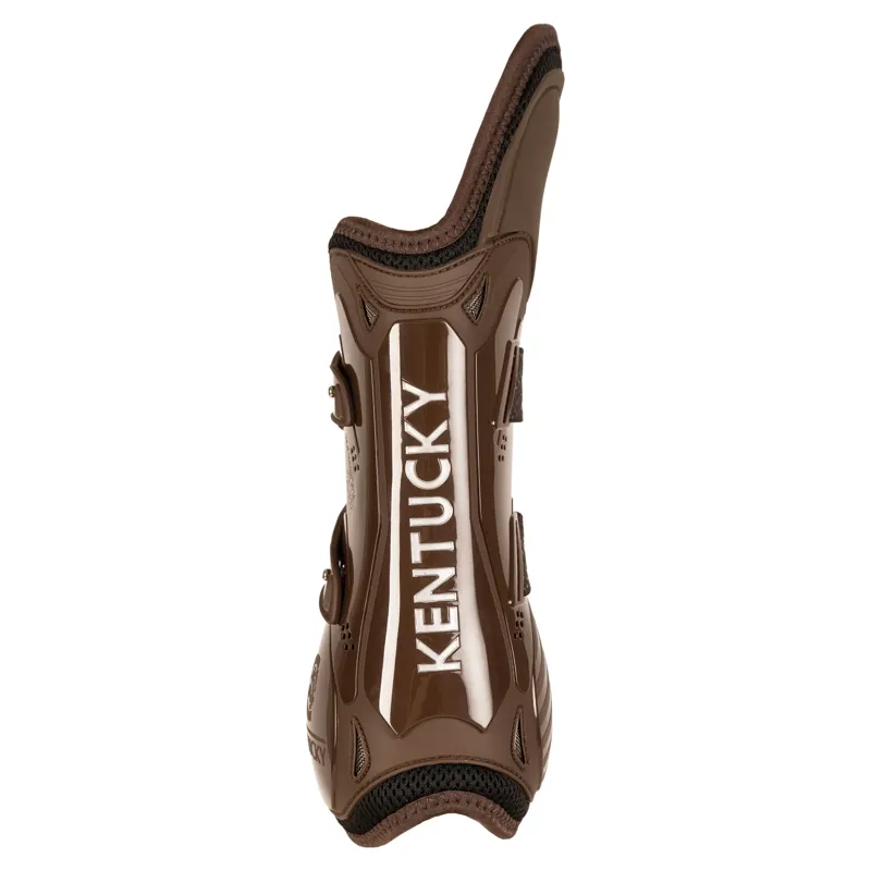 Kentucky Elastic Knee Protection Tendon Boots - Brown-1