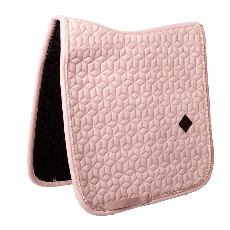 Kentucky Velvet Dressage Saddlecloth - Soft Rose