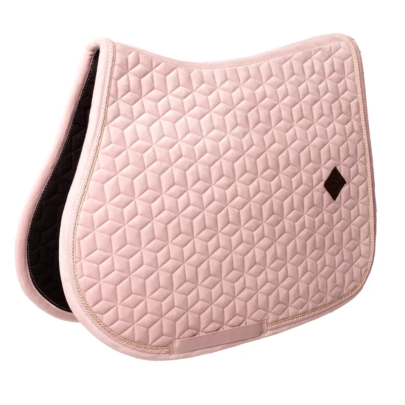 Kentucky Velvet Jumping Saddlecloth - Soft Rose