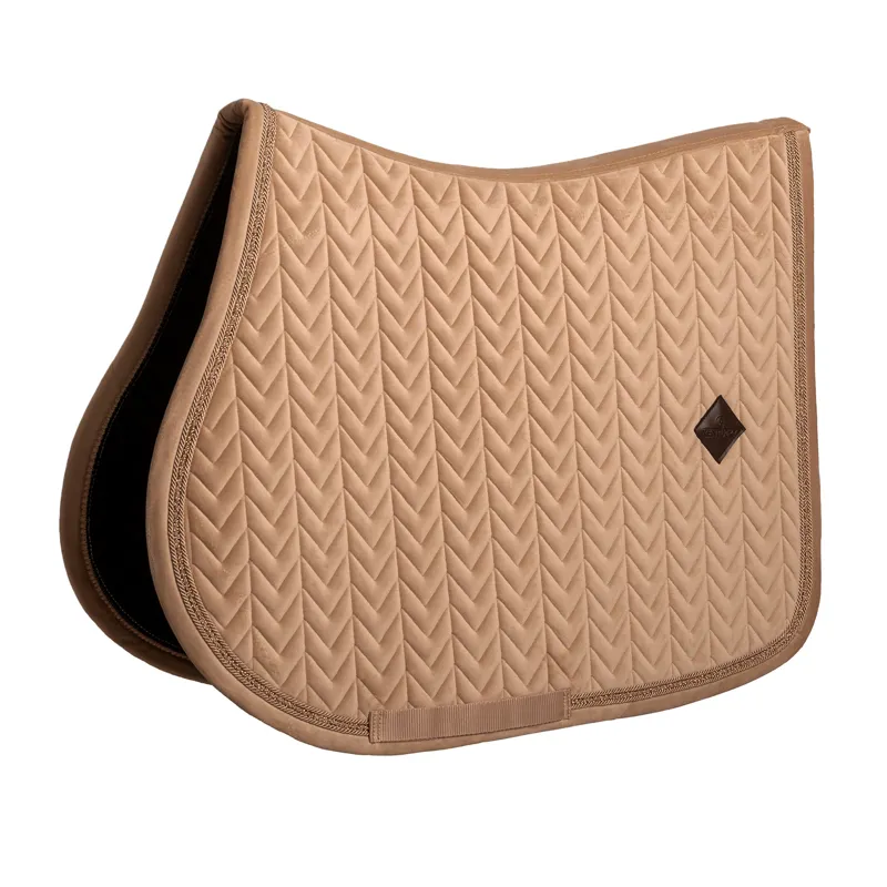 Kentucky Velvet Mini Pearls Show Jump Saddlecloth - Beige