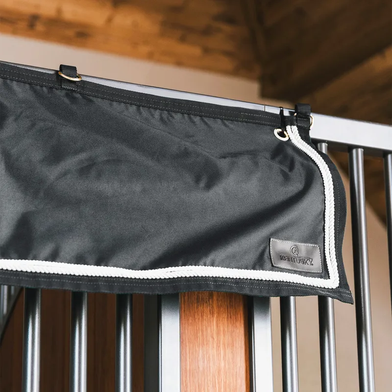 Kentucky Classic Waterproof Stable Curtain - Black-3