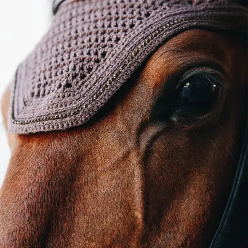 Kentucky Wellington Sparkling Soundless Fly Veil - Brown-1
